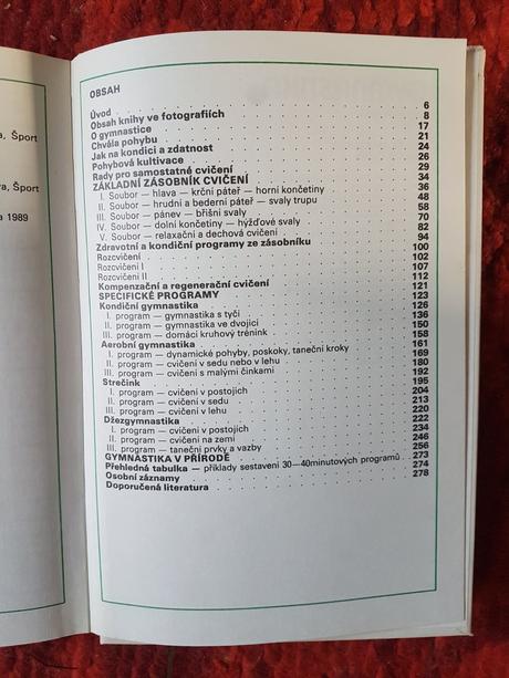 Kniha gymnastika,