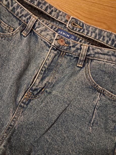 Vysoký pás rifľové šortky sinsay veľ 38, sinsay,38