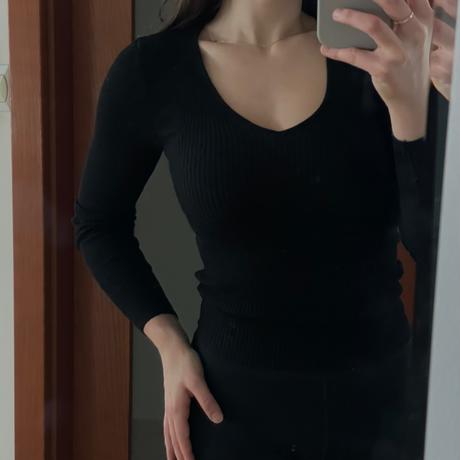 Rebrovaný sveter, h&m,s