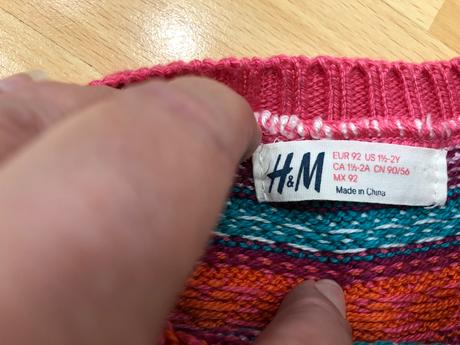 Predĺžený sveter, h&m,86
