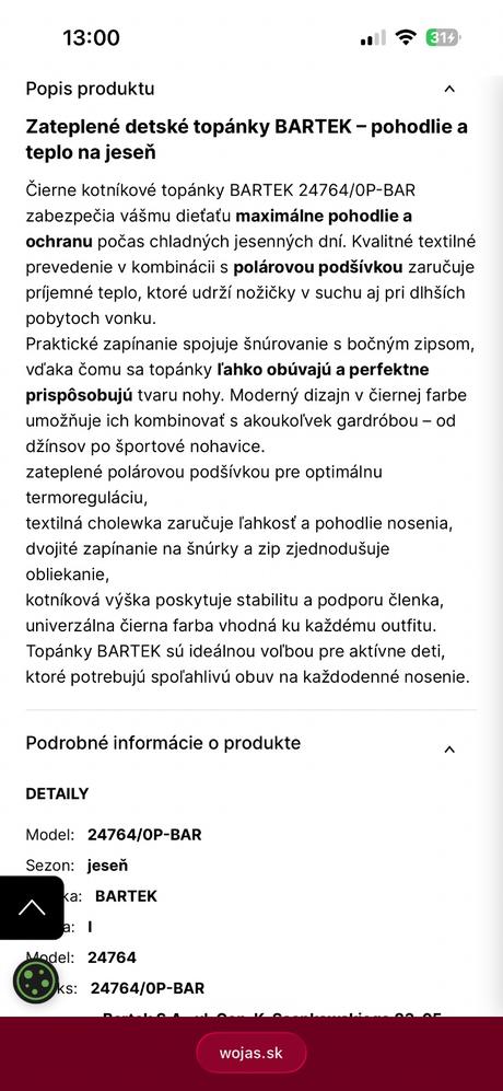 Jesenné topánky bartek 28, bartek,29