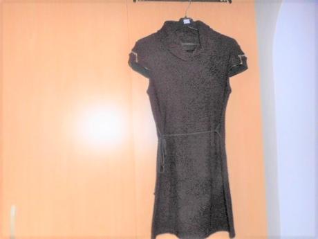 Šaty- veľ. s -čierno-bordové, s