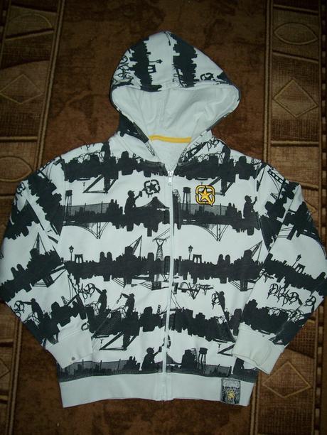 Bavlnená mikina na zips, 146