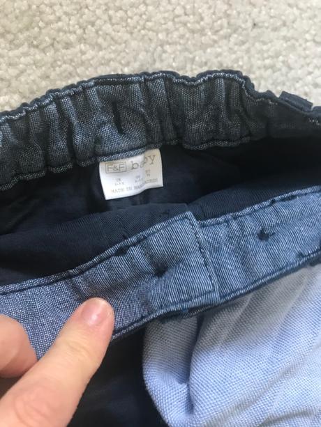 Tmavomodre podsite nohavice, f&f,74