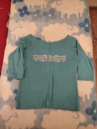 Tričko s lodičkovym výstrihom, l