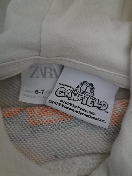Mikina zara garfield, zara,122