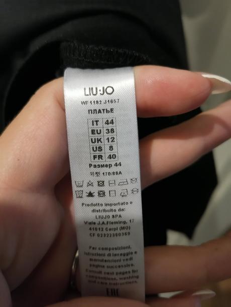 Luxusné šaty liu jo x swarovski malé čierne, liu jo,38