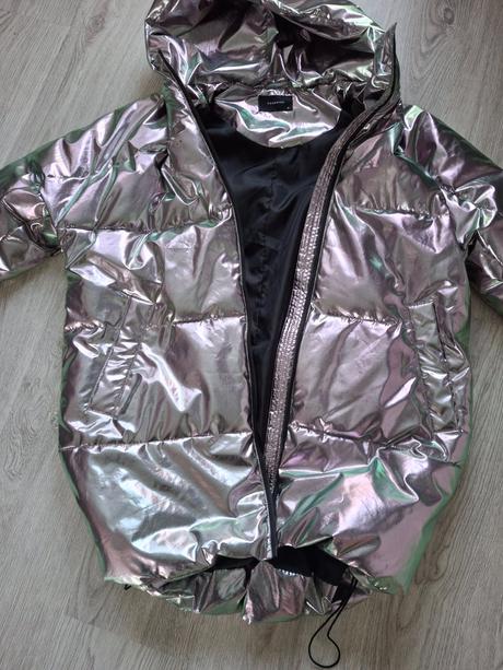 Holograficka bunda oversize, reserved,40