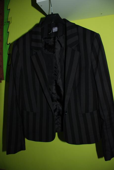 Pásikové sako, h&m,m