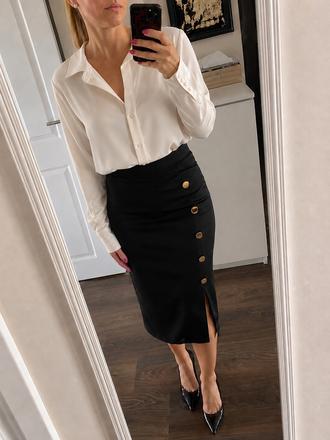 Elegantná smotanová blúzka, h&m,l