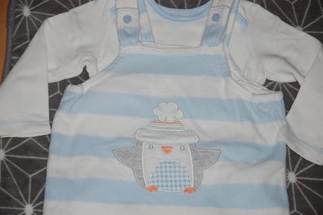 Flísované nohavice s tučniačikom, f&f,74