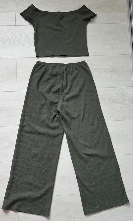 Široké letné nohavice s topom, h&m,140