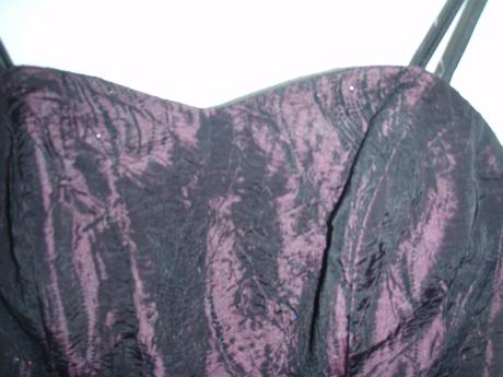 Fialové spoločenské šaty - dvojdielne, 38