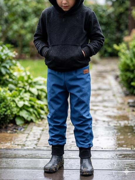 Jarne softshellove nohavice bez zateplenia, 92 - 140