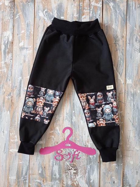 Softshellove nohavice h, 68 - 140