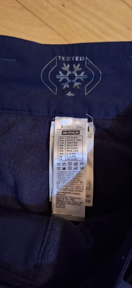 Teple turisticke nohavice + fleesova mikina, m