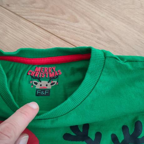 Tri vianočné tričká f&f, veľ.122, f&f,122