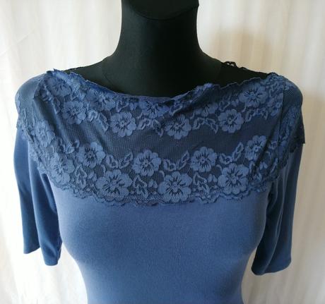 Dámsky modrý elastický top, river island, river island,xs