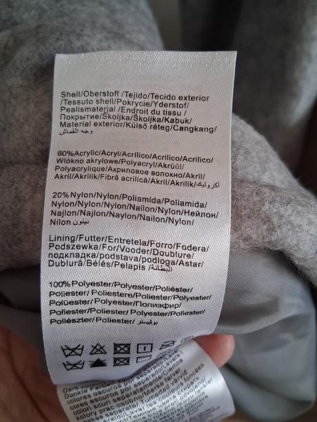 Sivý prechodný kabát, l