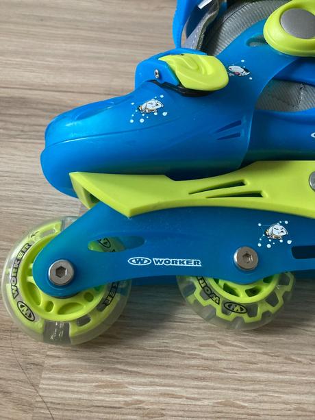 Detské kolieskové korčule worker trigo skate led, 26