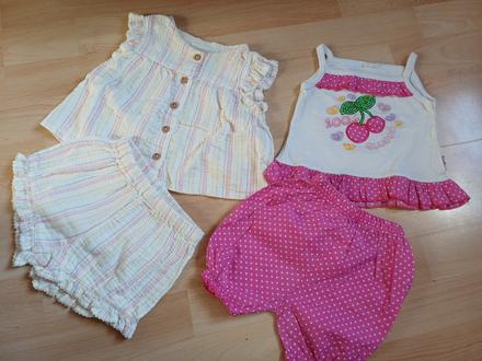 2 letné súpravy v.68 / 3-6 mes, 68