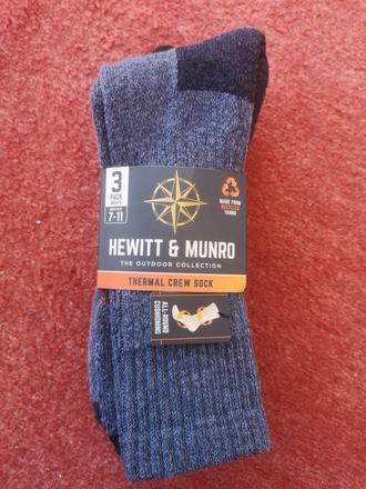 Hewitt a munro  pánske termo ponožky 3 páry 41-46, 40 / 42 / 44 / 46