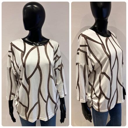 Dámske vzorované tričko (46), xxl