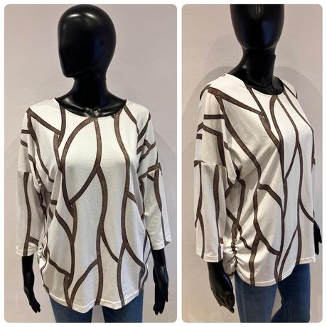 Dámske vzorované tričko (46), xxl