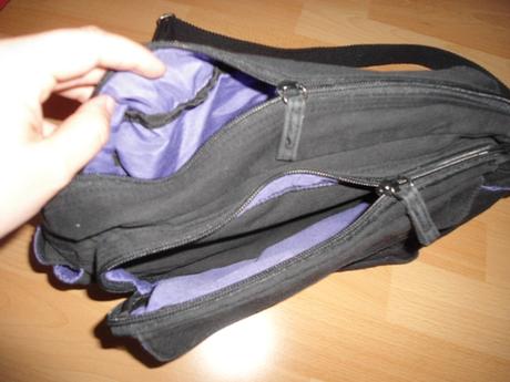 Cierno - fialova crossbody taska, 