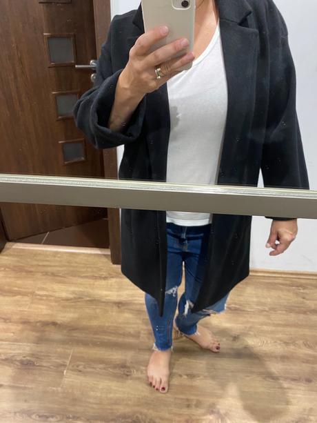 Teplejší oversize kabát, sako stradivarius, stradivarius,l