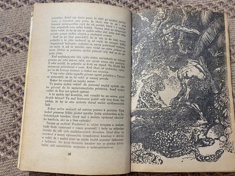 Krásna stará retro kniha tarzanove šelmy 1969,