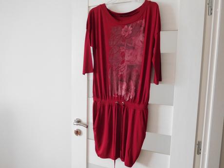Šaty červené 38 v,, m