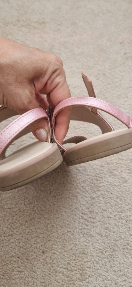 Deezee sandalky 30 ruzove s kamienkami, 30