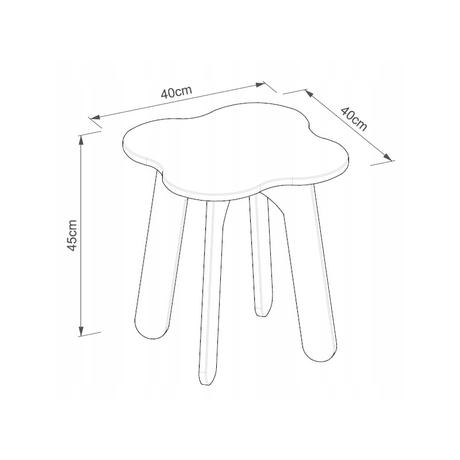Stôl + dve stoličky  zajačik, 