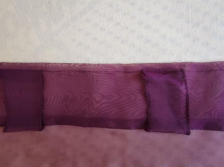 Fialové záclony/závesy 2 ks,