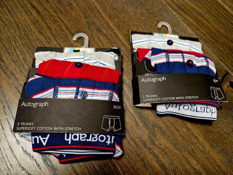 6ks nenosenych chlapcenskych boxeriek, marks & spencer,122