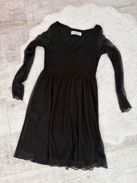 Čierne šaty h&m 146/152, h&m,146 / 152