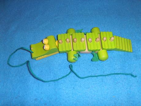 Ťahací krokodíl / skladačka,