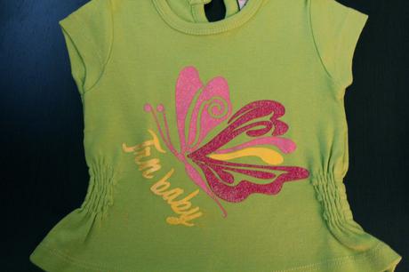 Chutné tričko s trblietkami, 1x oblečené, 56-68, terranova,56