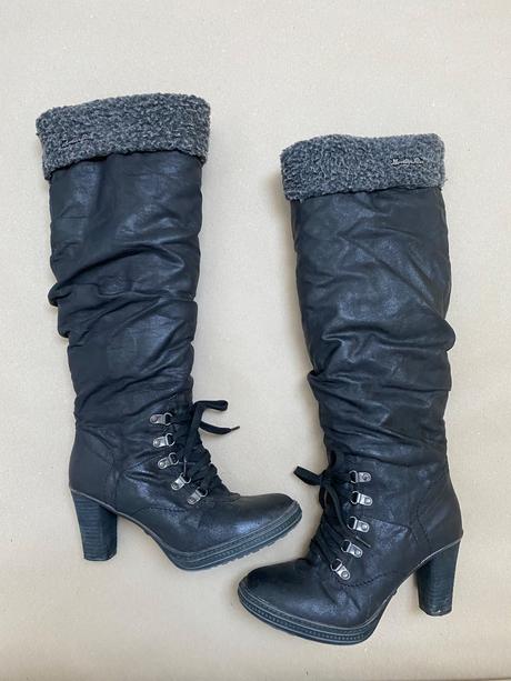 Vysoké čižmy na opätku 39, 39