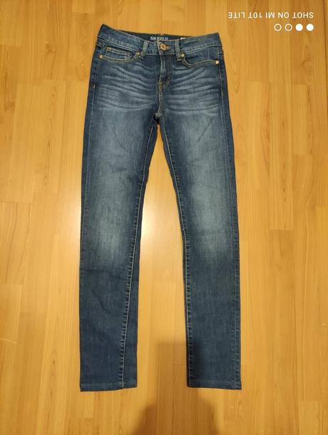 Strečové slimky - top stav, denim,s