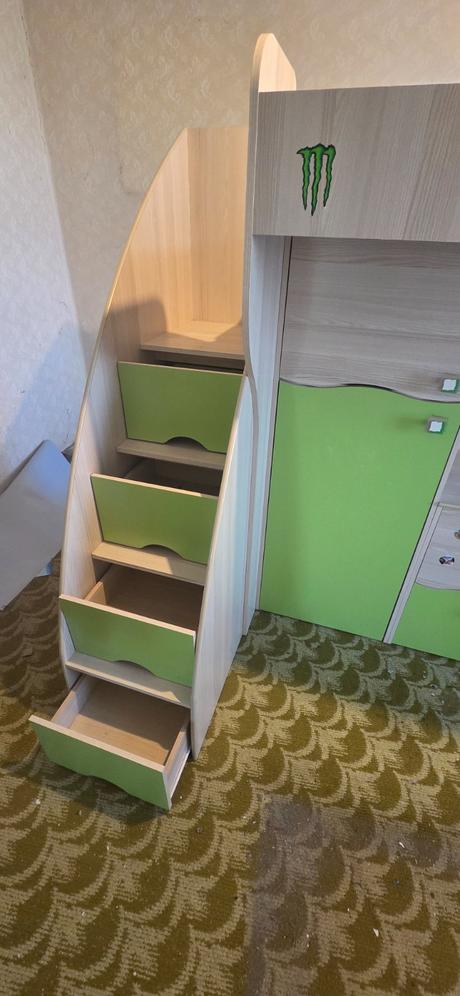 Detská posteľ so stolíkom, šírka (cm): 120,dĺžka (cm): 220