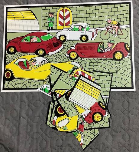 Velke plastove puzzle 80 roky 5 typov,