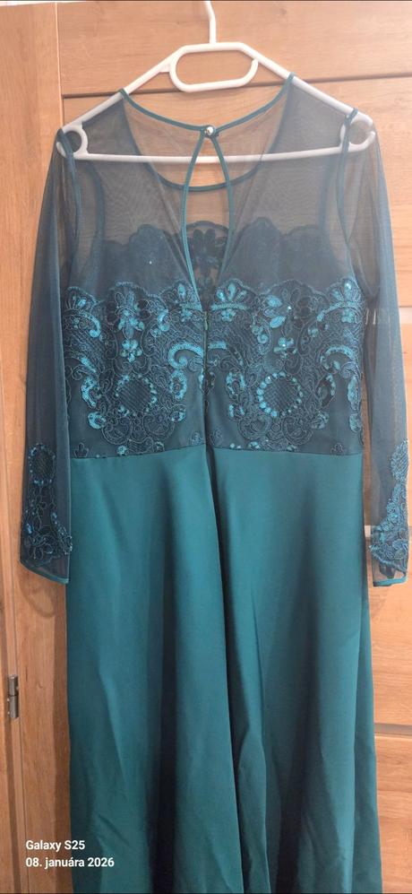 Smaragdové šaty, xl