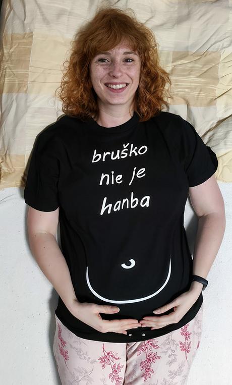 Tričko bruško nie je hanba, l / m / xl / xxl