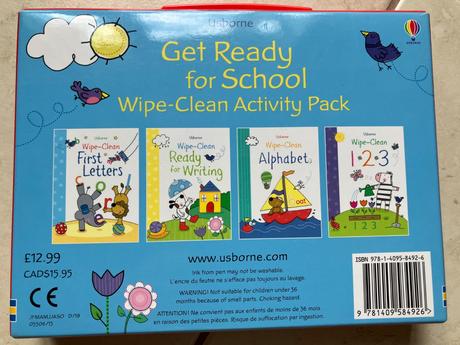 Get ready for school - wipe clean pack,