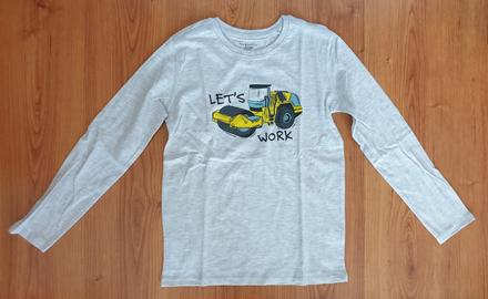 Chlapčenské tričko s autom - valcom, 140