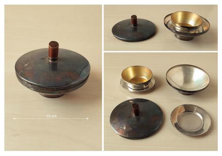 Retro dóza z alpaky, 