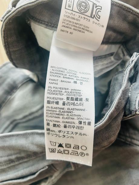 Krásne skinny rifle značky levis, levis,m