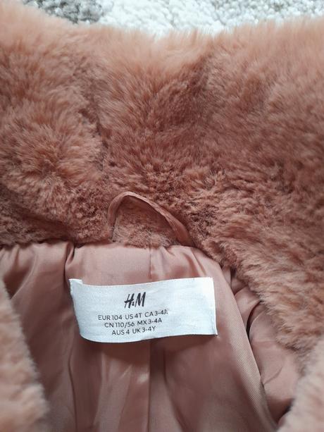 Detsky kožúšok, kabátik z umelej kožušiny., h&m,104
